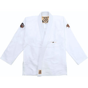 Premium black Panther-themed BJJ GI - Hooks Pantera Negra - White