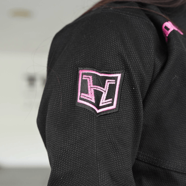 Hooks BJJ Gi - Kids Pro-Light - Black & Pink includes white belt