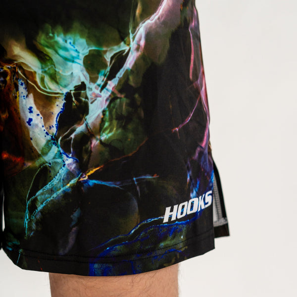 Hooks BJJ Shorts - Dark Lights Grappling Shorts.