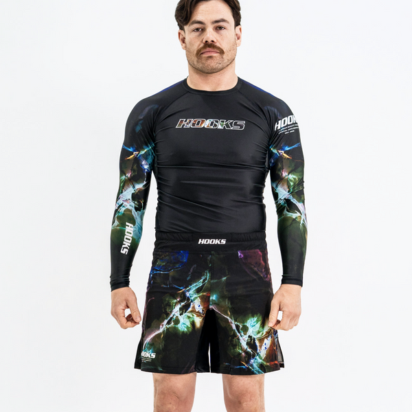 Hooks BJJ Shorts - Dark Lights Grappling Shorts.
