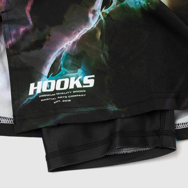 Hooks MMA Shorts - Dark Lights Fight Shorts.