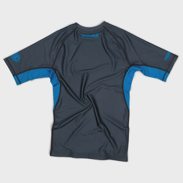 Hooks Fusion BJJ Short Sleeve Rash Guard - Coal