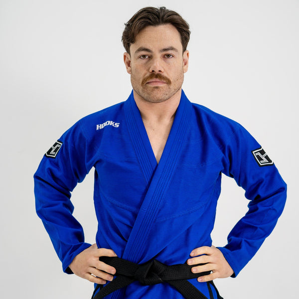 Hooks BJJ GI - Prolight II - Blue with Black.