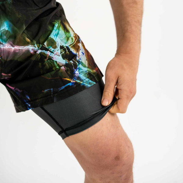 Hooks MMA Shorts - Dark Lights Fight Shorts.