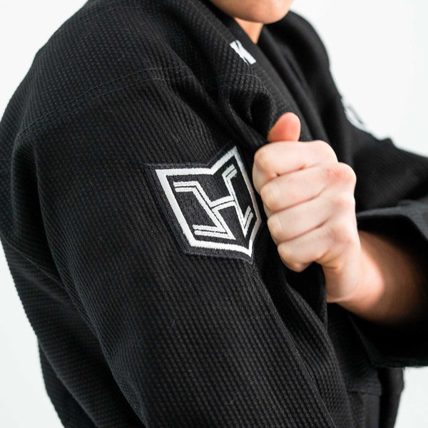 Hooks BJJ GI - Prolight II - Black with White.
