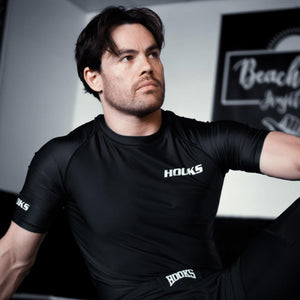 Hooks Core Rashguard Black - Short sleeve - Hooks Jiu-Jitsu