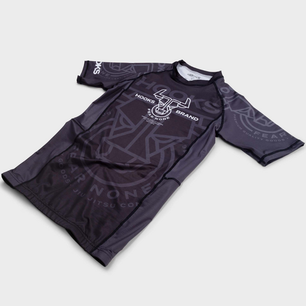 Hooks Short Sleeve BJJ Rashguard - Headstrong.