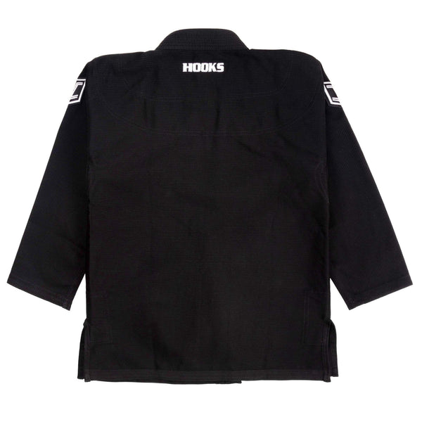 Hooks BJJ GI - Prolight II - Black with White.
