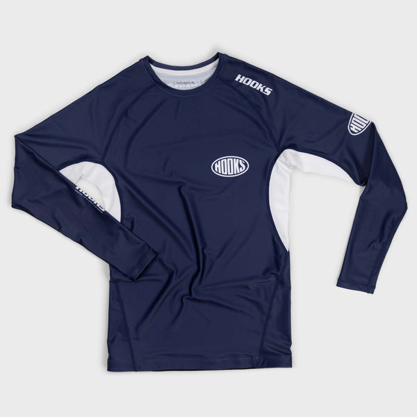 Hooks Fusion BJJ Long Sleeve Rashguard - Navy