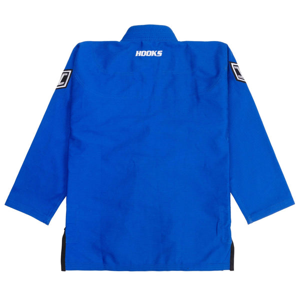 Hooks BJJ GI - Kids Prolight II - Blue with Black includes White Belt.