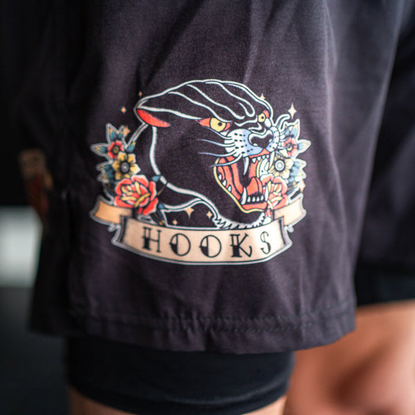 Hooks BJJ Grappling Shorts - Pantera Negra.