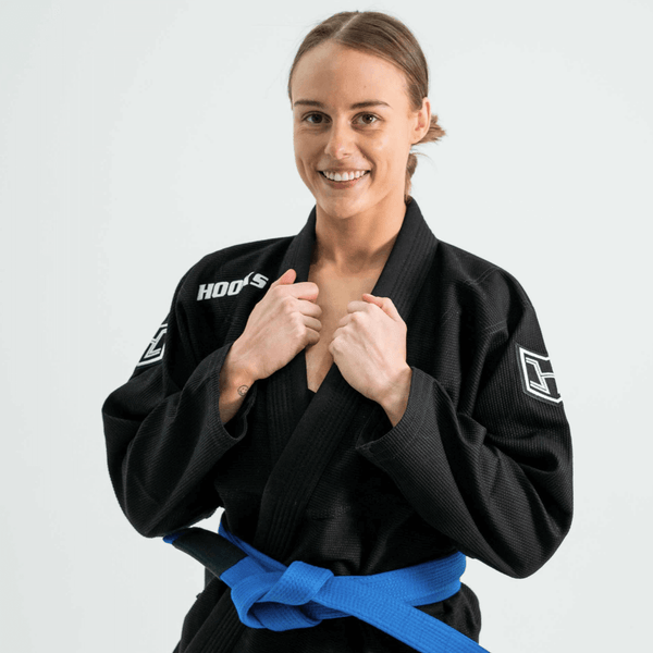 Hooks BJJ GI - Prolight II - Black with White.