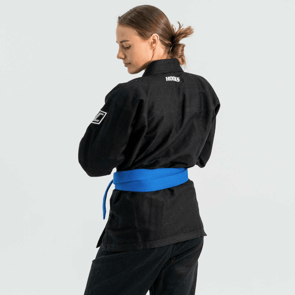 Hooks BJJ GI - Prolight II - Black with White.
