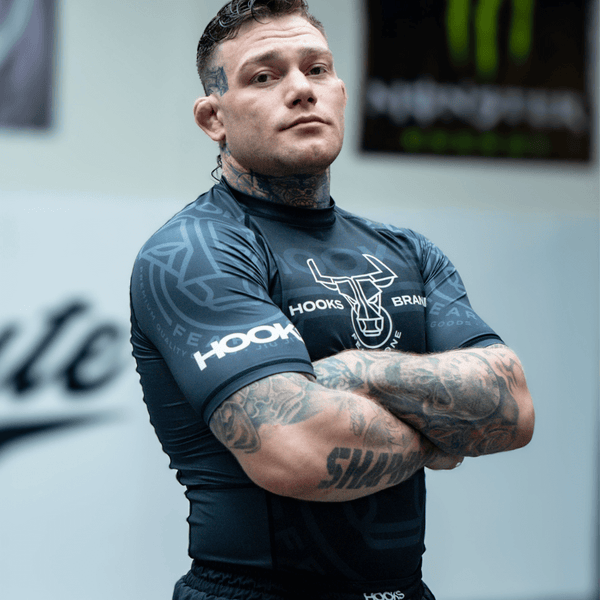 Hooks Short Sleeve BJJ Rashguard - Headstrong.