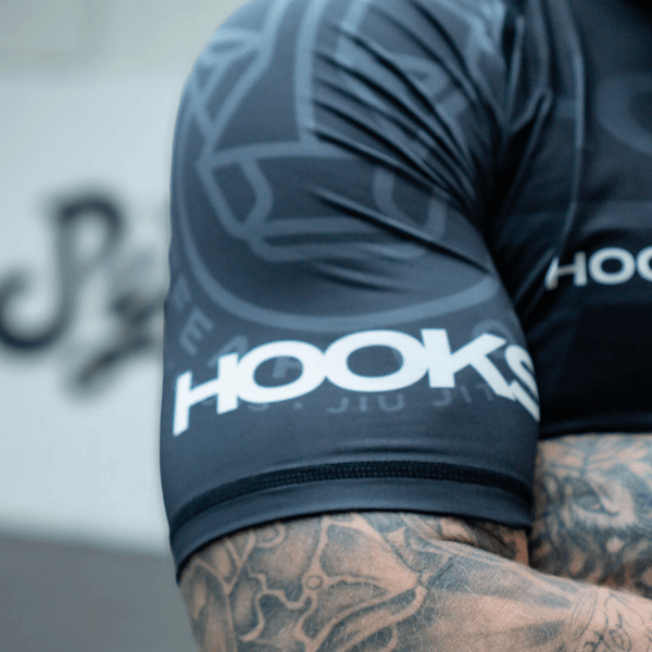 Hooks Short Sleeve BJJ Rashguard - Headstrong.
