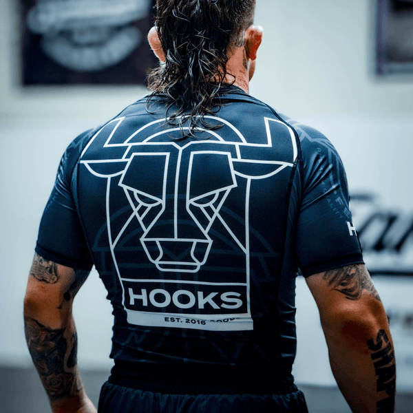 Hooks Short Sleeve BJJ Rashguard - Headstrong.