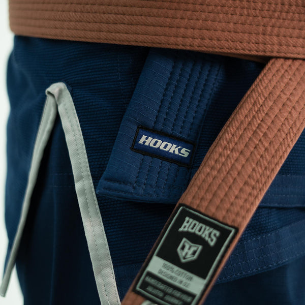 Hooks BJJ GI - Prolight - Navy with Black/Grey