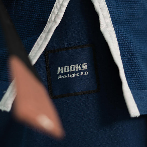 Hooks BJJ GI - Prolight - Navy with Black/Grey