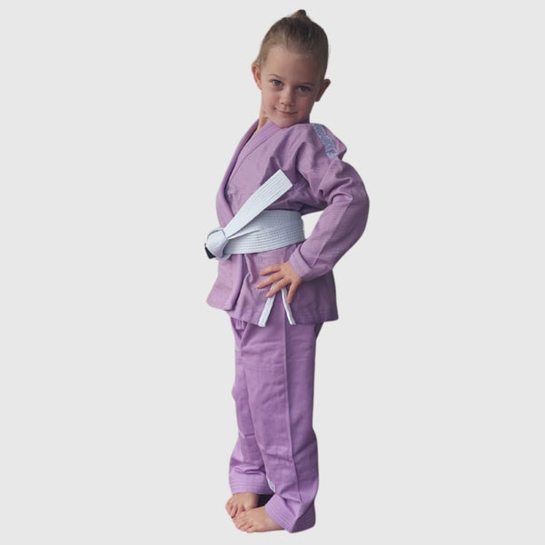 Hooks BJJ GI - Kids Classic - Lilac includes White Belt