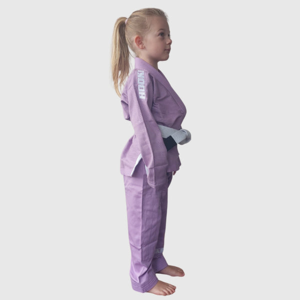 Hooks BJJ GI - Kids Classic - Lilac includes White Belt