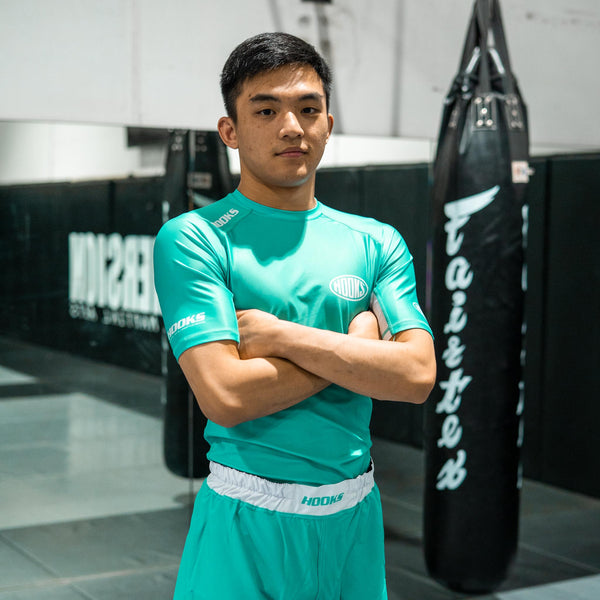 Teal BJJ Rash Guard