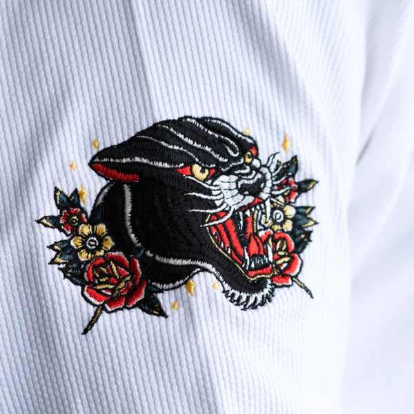 Hooks Pantera Negra BJJ GI - White.