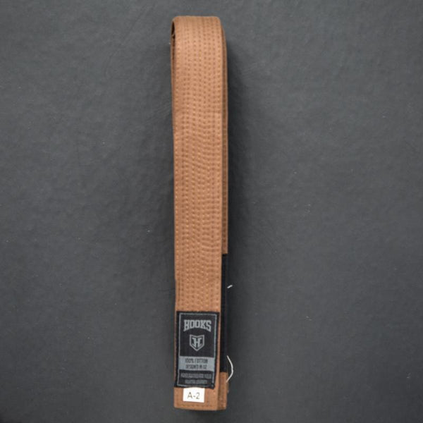 Hooks Brown BJJ Belt - Hooks Jiu-Jitsu