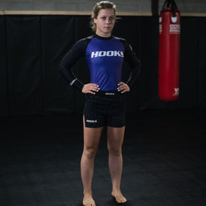 Hooks Long Sleeve Ranked Rashguard - Purple - Hooks Jiu-Jitsu