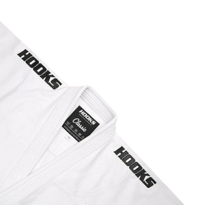 Hooks Kids Classic BJJ Gi - White includes White Belt - Hooks Jiu-Jitsu