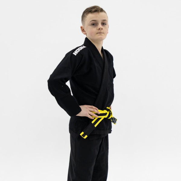 Hooks Kids Classic BJJ Gi - Black includes White Belt - Hooks Jiu-Jitsu