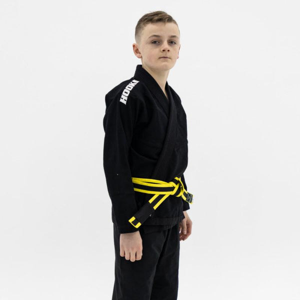 Hooks Kids Classic BJJ Gi - Black includes White Belt - Hooks Jiu-Jitsu