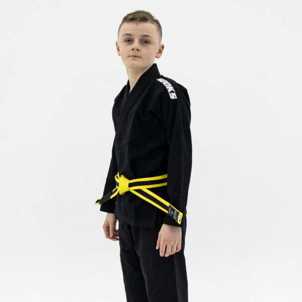 Hooks Kids Classic BJJ Gi - Black includes White Belt - Hooks Jiu-Jitsu