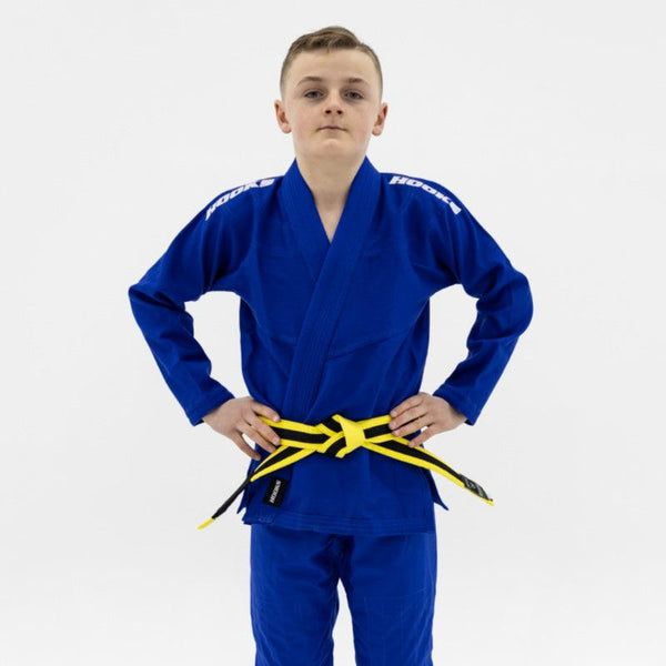 Hooks Kids Classic BJJ Gi - Blue includes White Belt - Hooks Jiu-Jitsu