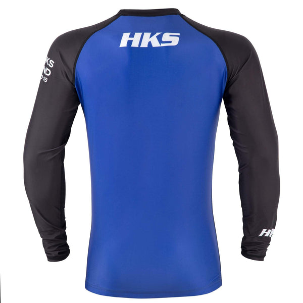 Hooks Long Sleeve Ranked Rashguard - Blue - Hooks Jiu-Jitsu