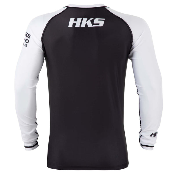 Hooks Long Sleeve Ranked Rashguard - White - Hooks Jiu-Jitsu