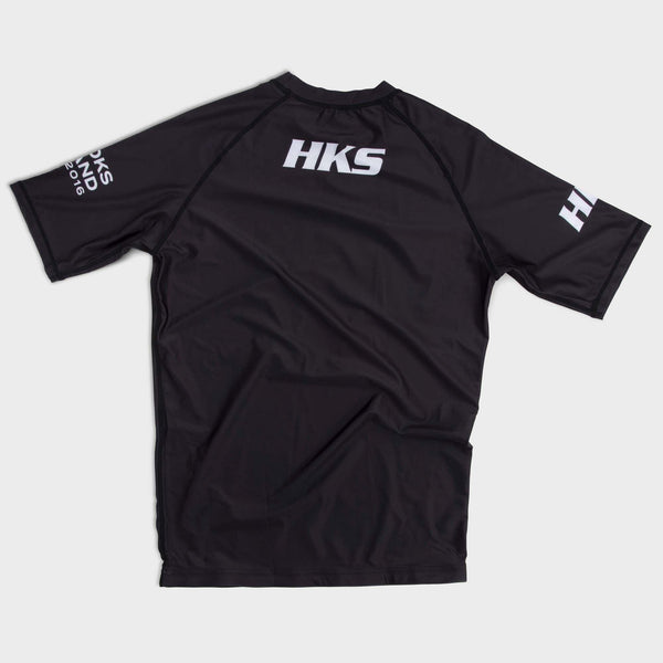 Hooks Short Sleeve Ranked Rashguard - Black - Hooks Jiu-Jitsu
