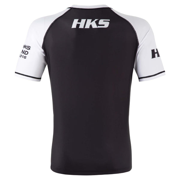 Hooks Short Sleeve Ranked Rashguard - White - Hooks Jiu-Jitsu