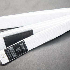 Hooks White BJJ Belt - Hooks Jiu-Jitsu