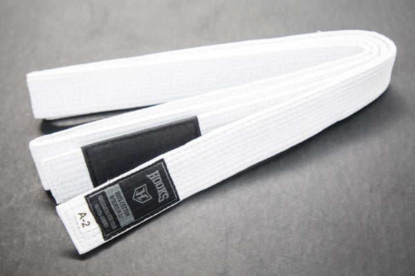 Hooks White BJJ Belt - Hooks Jiu-Jitsu