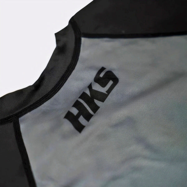 Hooks Kids 2026 Ranked BJJ Rash Guard - Grey