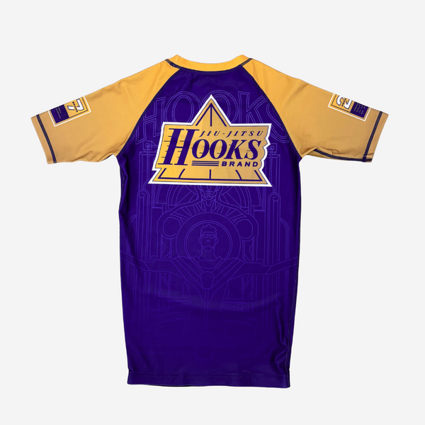 Hooks BJJ Rash Guard - Showtime - Purple