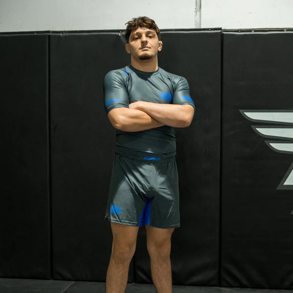 Hooks BJJ Rashguard and Shorts Coal