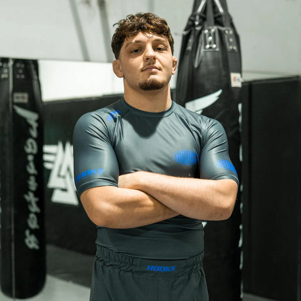 Hooks BJJ Rashguard and Shorts Coal