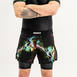 Hooks MMA Shorts - Dark Lights Fight Shorts