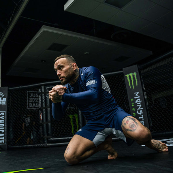 Hooks Fusion BJJ Long Sleeve Rashguard - Navy