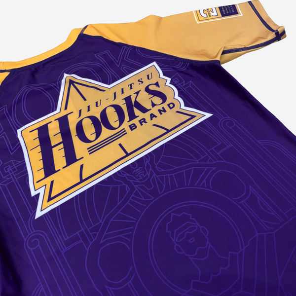 Hooks BJJ Rash Guard - Showtime - Purple