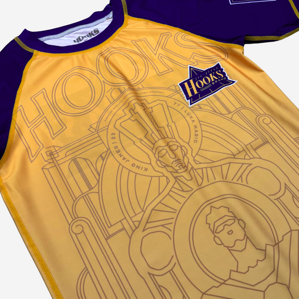 Hooks BJJ Rash Guard - Showtime - Yellow