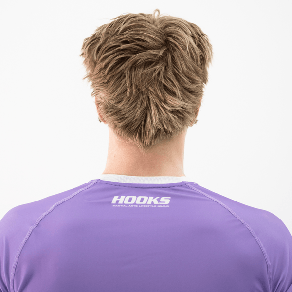 Hooks - Fusion Short Sleeve Rash Guard - Lavender