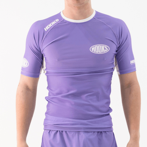 Hooks - Fusion Short Sleeve Rash Guard - Lavender