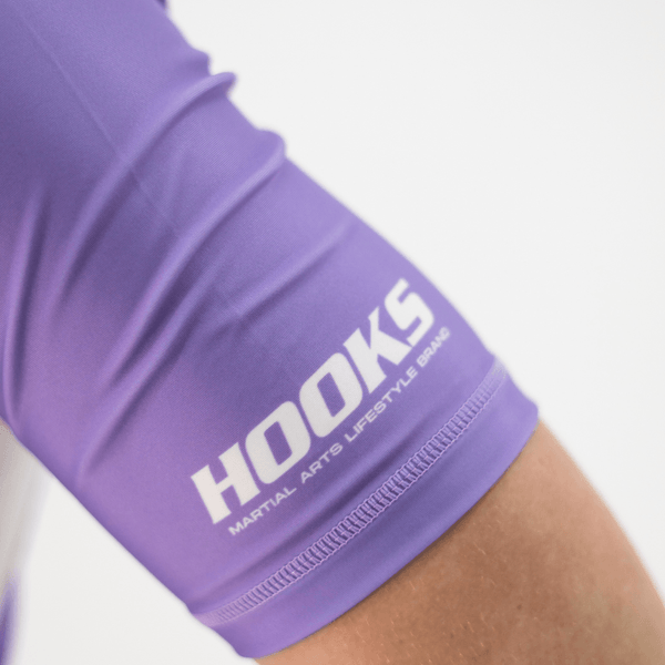 Hooks - Fusion Short Sleeve Rash Guard - Lavender